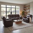 London Recliner Sofa Set - Brown Leather