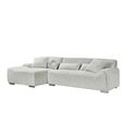 Modena Corner Sofa - Beige Fabric - LHF