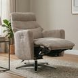 Monique Electric Recliner Armchair - Dual Motor - Fossil - Fabric