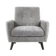 Monza Grey Mobus Fabric Armchair