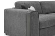 Naples Sofa - Grey Fabric - 3 Seater