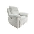 Owen Electric Recliner Armchair - Cream Fabric