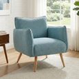 Piper Accent Armchair - Teal - Fabric