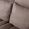 Seville Sofa - 2 Seater - Brown Fabric