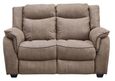 Seville Sofa - 2 Seater - Brown Fabric