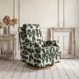 Seville Electric Recliner Armchair - Green Fabric