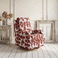Seville Electric Recliner Armchair - Red Fabric
