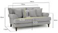 Summer Sofa - Grey Fabric - 2 Seater