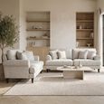 Summer Sofa Set - Beige Fabric - 3+2 Seater
