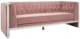Vogue Sofa - 3 Seater - Pink Velvet Fabric