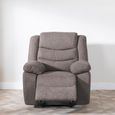 Windsor Recliner Armchair - Brown Fabric