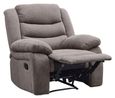 Windsor Recliner Armchair - Brown Fabric