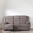 Windsor Recliner Sofa Set - Brown Fabric