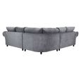 Windsor Corner Sofa - Fullback - Grey - Large