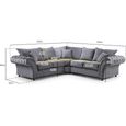 Windsor Corner Sofa - Fullback - Stone - Large