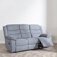 Windsor Recliner Sofa Set - Grey Fabric