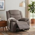 Windsor Recliner Armchair - Brown Fabric