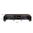 Almundi TV Unit - 4 Door - 199.5cm - Large - Chocolate Brown - Ceramic