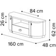 Armonia Italian Silver Birch 2 Door 1 Drawer TV Unit thumbnail 3
