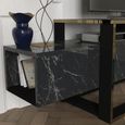 Clearance - Weldona Black Marble Effect Large TV Unit thumbnail 3