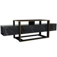 Clearance - Weldona Black Marble Effect Large TV Unit thumbnail 5