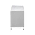 Clearance - Geo White Mirrored Distressed White Wash Mango Wood 1 Door Small TV Unit thumbnail 5