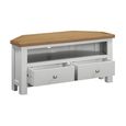 Lundy Corner TV Unit - 105cm - Grey Painted