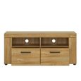 Cortina TV Unit - 2 Drawer - 127cm - Oak