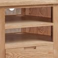 Moderna Corner TV Unit - 1 Drawer - Oak