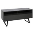 Carbon TV Stand - Black & Grey - 120cm - ADCA1200-GRY