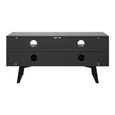 Carbon TV Stand - Black & Grey - 120cm - ADCA1200-GRY