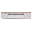 Chaplin TV Stand - White & Oak - 200cm - ADCH2000-WHT