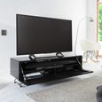 Chromium TV Stand - Concept - 120cm - Black with Speaker Mesh Front - CRO2-1200CPT-BLK