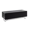 Chromium TV Stand - Concept - 120cm - Black with Speaker Mesh Front - CRO2-1200CPT-BLK