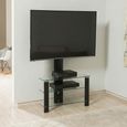 Century TV Stand - Cantilever - 80cm - Black - ADCEC800BLK