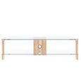Century TV Stand - Clear Glass - 150cm - ADCE1500-LO