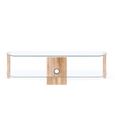 Century TV Stand - Clear Glass - 150cm - ADCE1500-LO