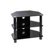 Essentials TV Stand - 80cm - Black - ESS800/3-BLK