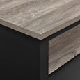 Carver TV Cabinet - Weathered Oak & Black - 1753296PCOMUK