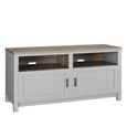 Carver TV Cabinet - Weathered Oak & Grey - 1753196COMUK