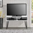 Owen Retro TV Stand - White - 1837015COMUK