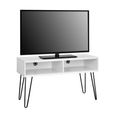 Owen Retro TV Stand - White - 1837015COMUK