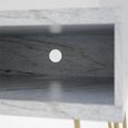 Novogratz Athena TV Stand - White Marble Effect - 1748891COMNUK