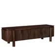 Salano Curved TV Unit - 3 Door - 170cm - Large - Chestnut - Mango Wood