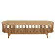 Live Curved TV Unit - 150cm - Medium - Natural Bamboo Wood