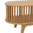 Live Curved TV Unit - 150cm - Medium - Natural Bamboo Wood