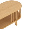 Live Curved TV Unit - 150cm - Medium - Natural Bamboo Wood