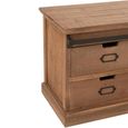 Mia TV Unit - 2 Sliding Door - 4 Drawer - 160cm - Medium - Natural Wood and Glass