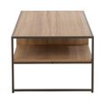 TV Unit - 1 Drawer - 120cm - Medium - Natural Wood - Metal
