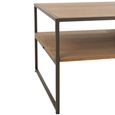 TV Unit - 1 Drawer - 120cm - Medium - Natural Wood - Metal